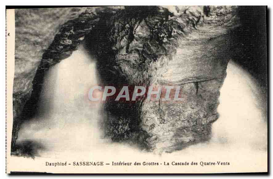 Dauphiné - Sassenage - Intérieur des Grottes - La Cascade des Quatre-Vents