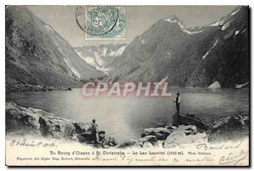 Du Bourg d'Oisans à St. Christophe — Le lac Lauvitel (1800 m) — Phot. Oddoux