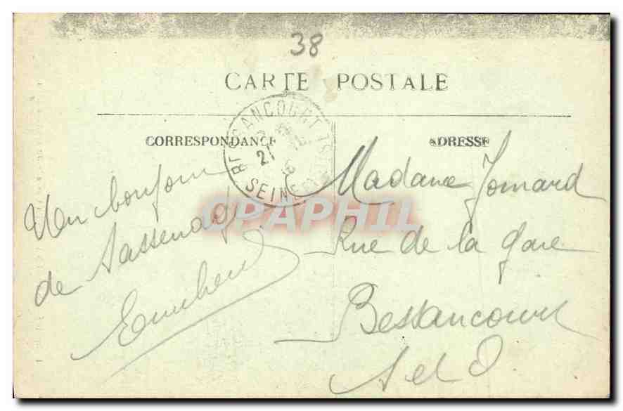 CPA Dauphine Sassenage La Cascade du Goufire Bleu  — Rückseite