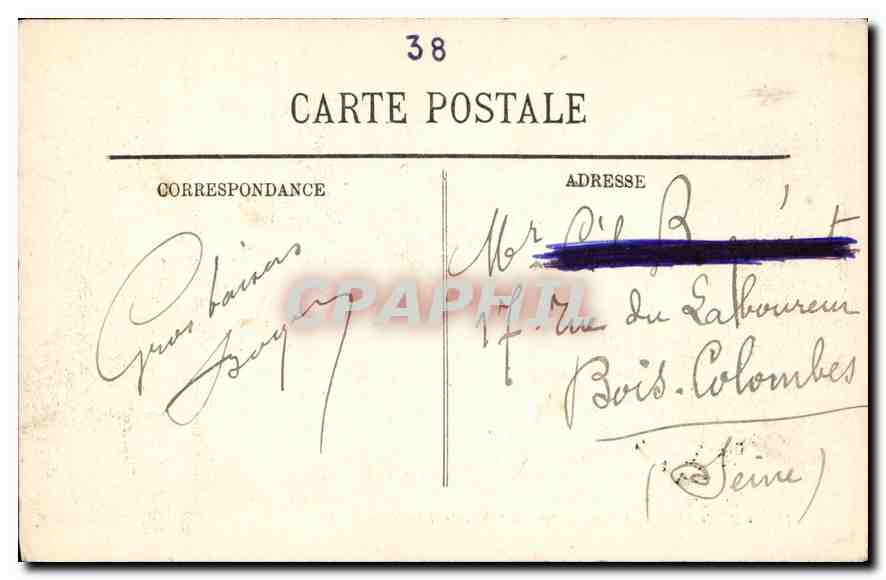 CPA Grenoble l'Isere le pont de l'Ile verte et les Alpes  — Rückseite