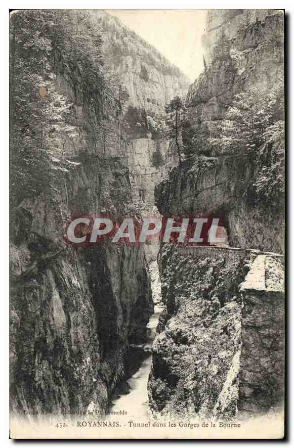 CPA Royannais Tunnel dans les Gorges de la Bourne 