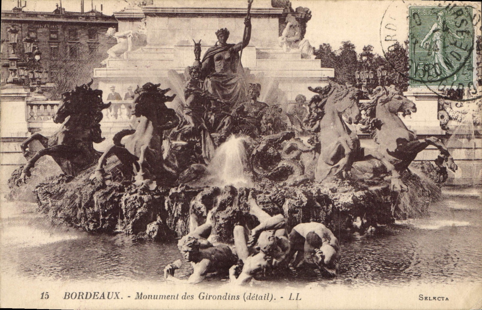Bordeaux - Monument des Girondins (détail) - LL