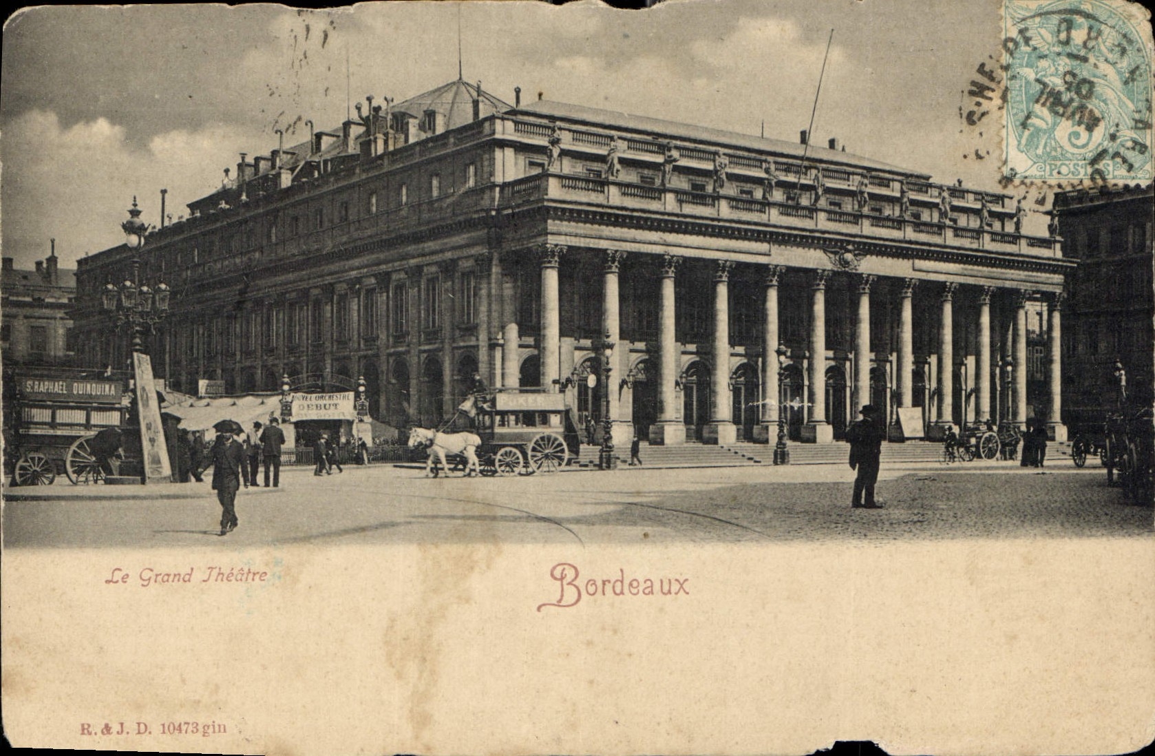 CPA Bordeaux Le Grand Theatre 