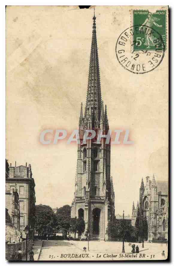 CPA Bordeaux Le Clocher St Michel 