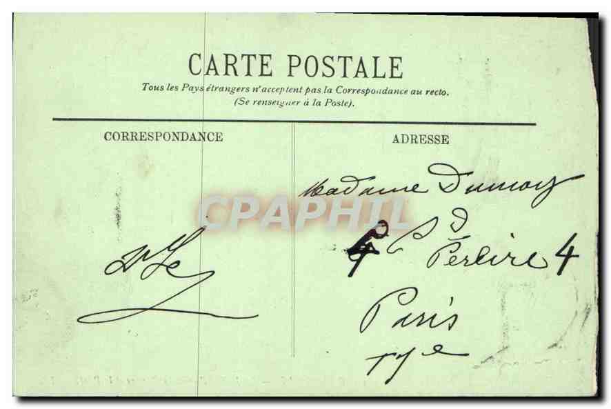 CPA Bordeaux Le Jardin Public la Rivierre et le Pont  — Verso