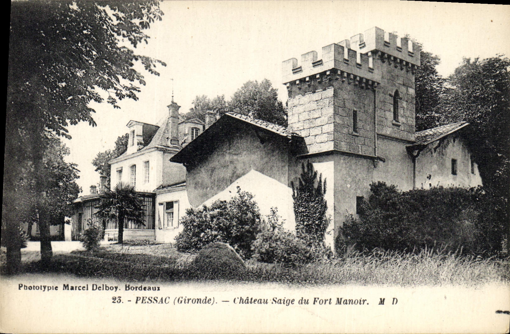 CPA Pessac Gironde Chateau Saige du Fort Manoir 