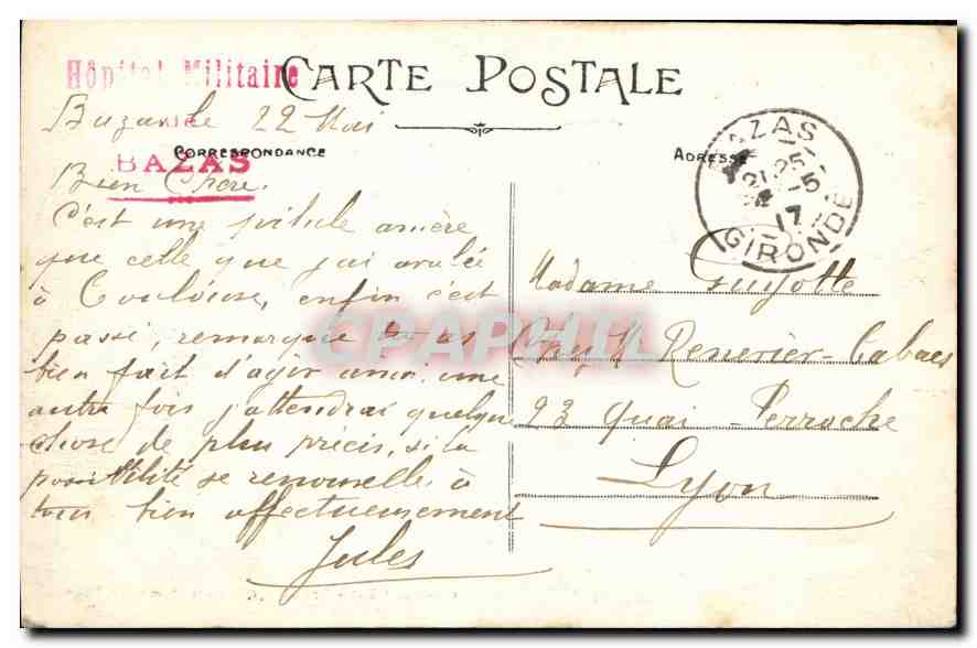 Le Château de Roquetatllade — Les Châteaux du Bazadais — Collection 'Idéale' Sanchez, éditeur Mr. Rondespan, Bazas — Back