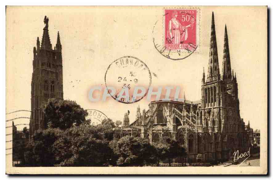 CPA Bordeaux Tour Pey Berland et Cathedrale Saint Andre 