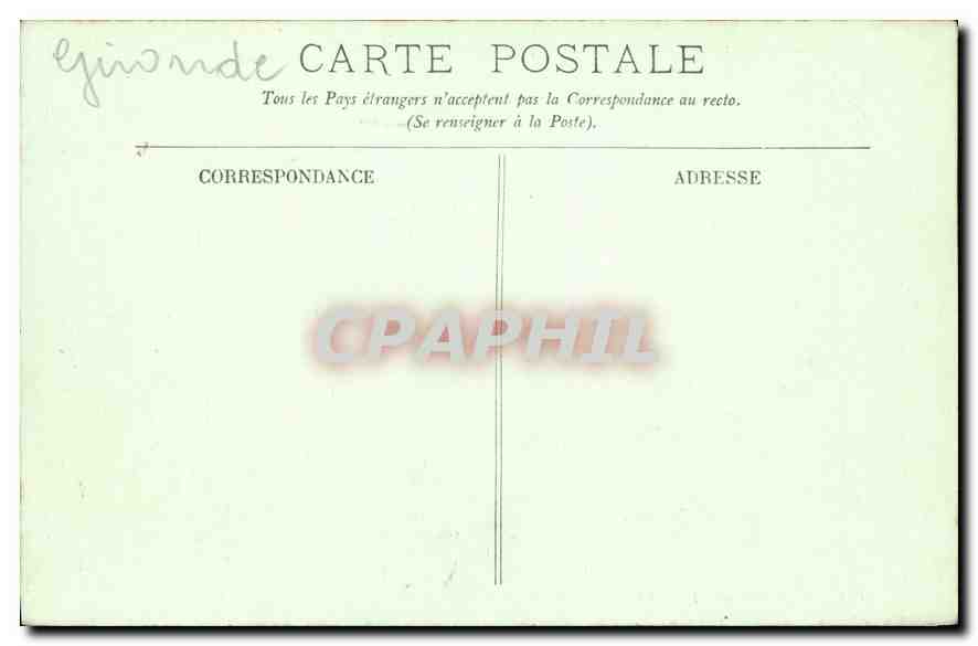 CPA Effet de Vagues   — Verso