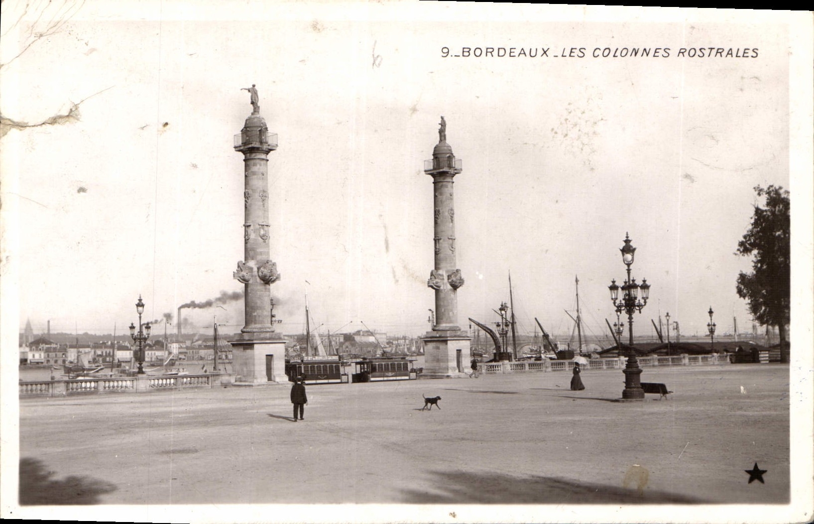 Bordeaux — Les Colonnes Rostrales — Éditeur 'Étoile' n°9