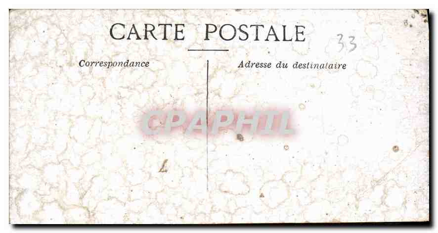 CPA Bordeaux Fontaine des Trois Graces  — Verso