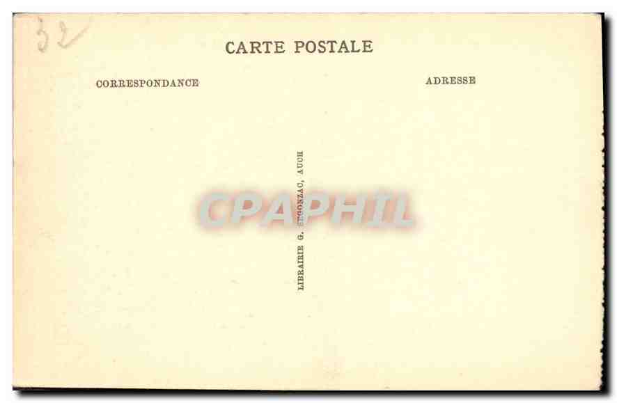 Auch — Basilique Sainte-Marie. Le chœur : Vie de N.S.J.C. 4e panneau : Visite de l'Ange aux bergers. — Rückseite