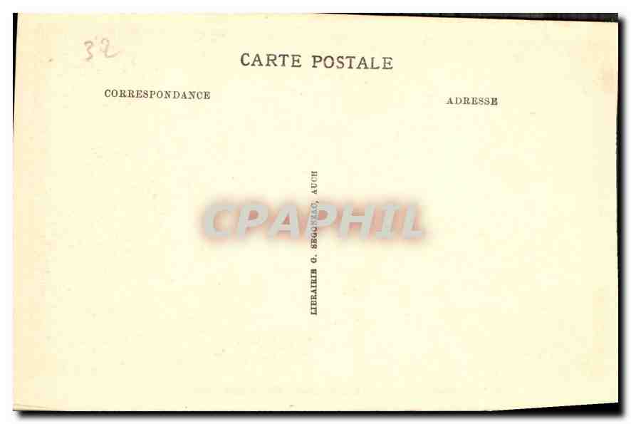 CPA Auch Basilique Sainte Marie Autel de Choeur 1609  — Rückseite