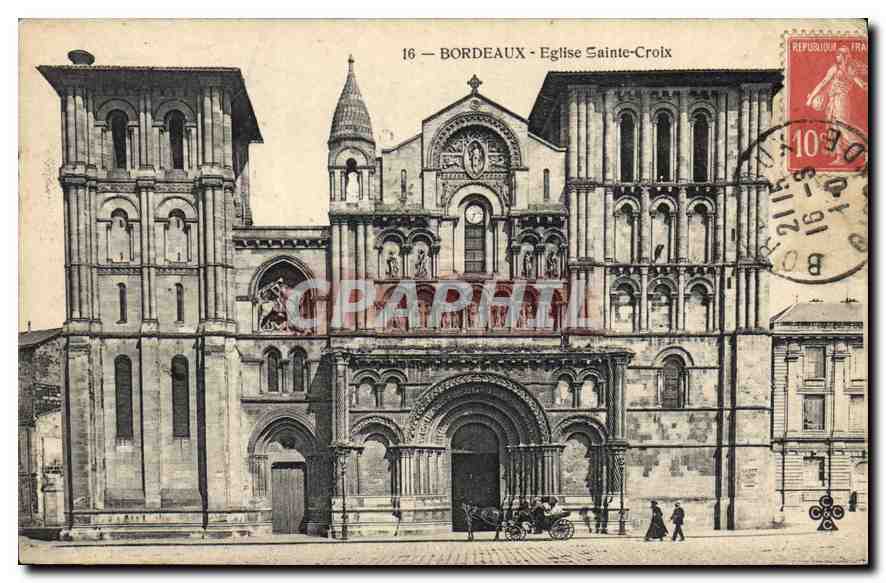 CPA Bordeaux Eglise Sainte Croix 