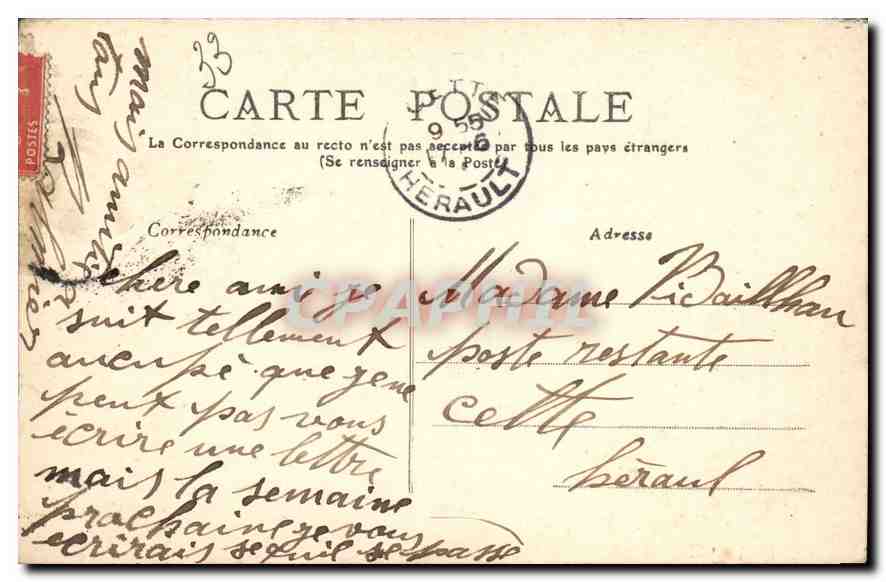 CPA Bordeaux Eglise Sainte Croix  — Rückseite