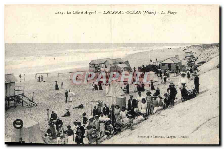 CPA La Cote d'Argent Lacanau Ocean Medoc la Plage