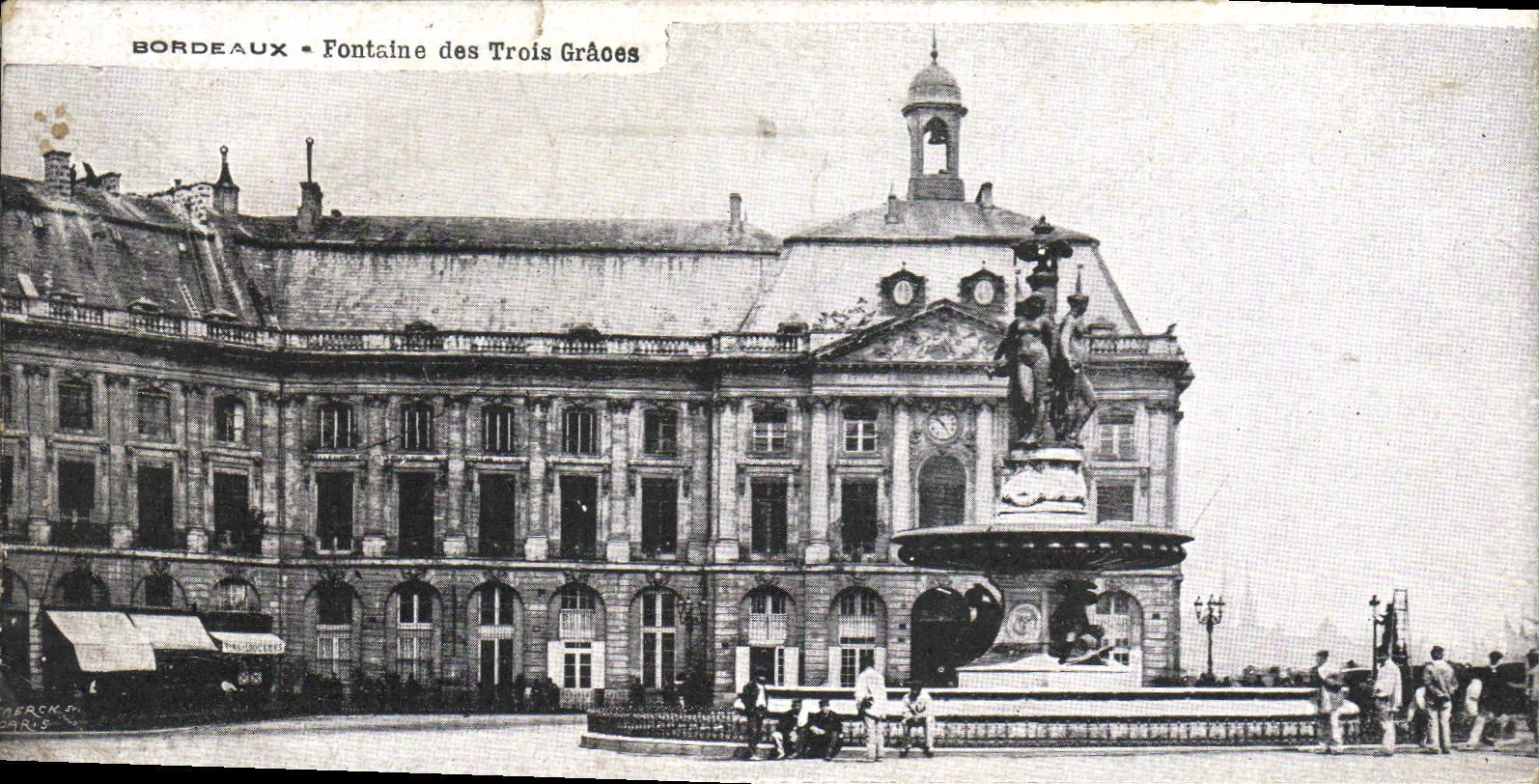 CPA Bordeaux Fontaine des trois Graces 