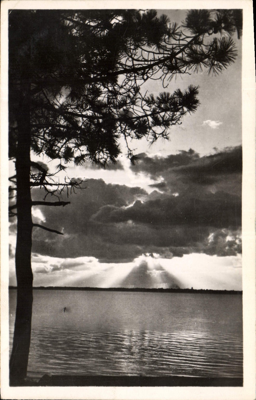 Crépuscule sur le Bassin — Arcachon, Gironde — Édition RENÉ 8, Rue Mauclay, Paris
