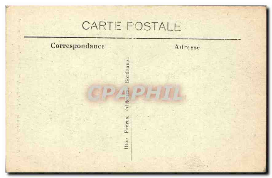 CPA Gironde Portique de l'Eglise  — Rückseite