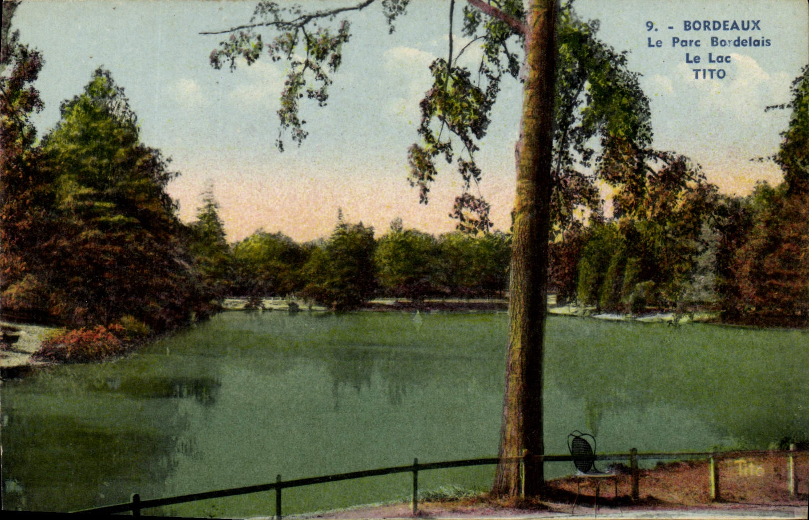 CPA Bordeaux Le Parc Bordelais Le Lac Tito 