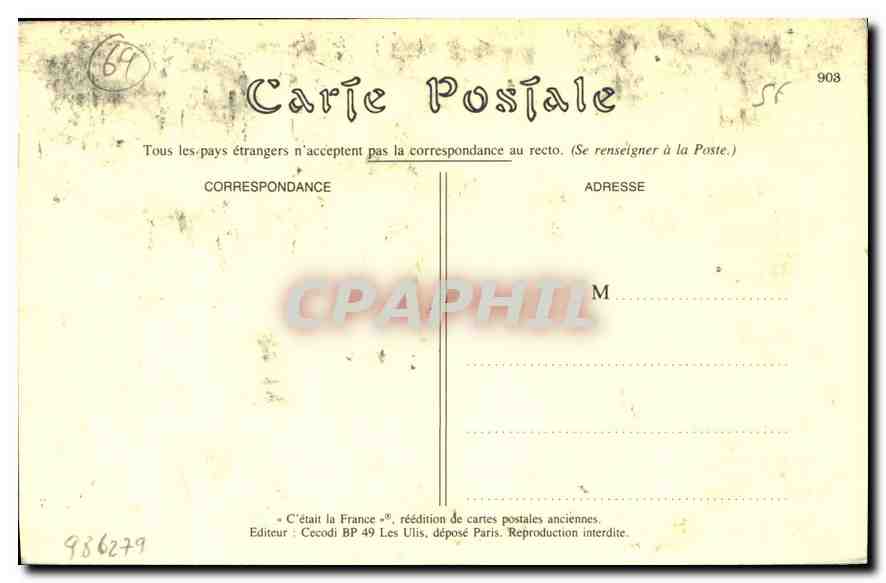 REPRO Etablissements Deschamps Rue Sainte Catherine Lyon un embarquement d'Osiers de ses Chantiers d — Verso
