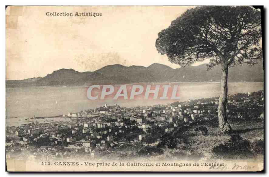 CPA Cannes Vue prise de la Californie et Montagnes de l'Esterel 