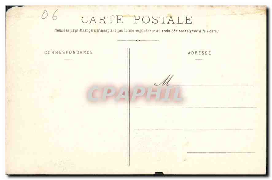 CPA Cannes vue  du Mont Chevalier et la Contre Jetee  — Rückseite