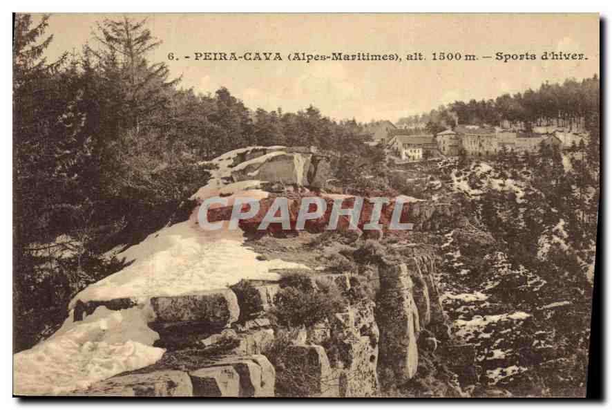 CPA Pierra Cava Alpes Maritimes alt 1500 m Sports d'Hiver 