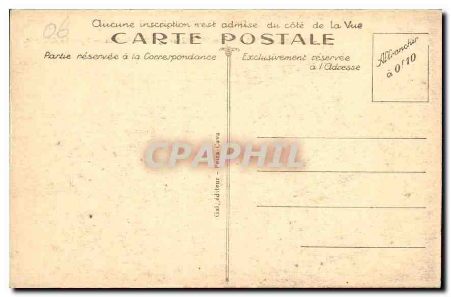 CPA Pierra Cava Alpes Maritimes alt 1500 m Sports d'Hiver  — Rückseite