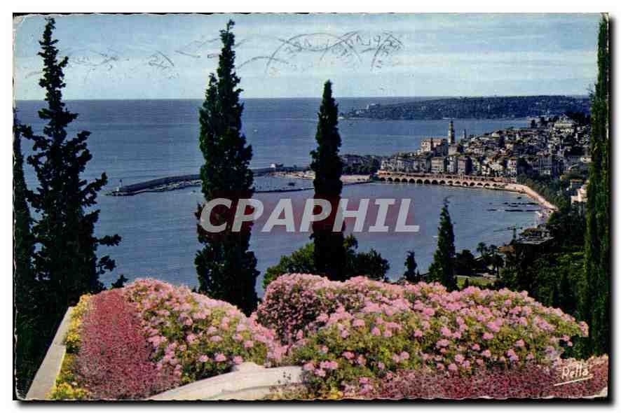 CPA La Cote d'Azur Menton AM Le Port La Ville 