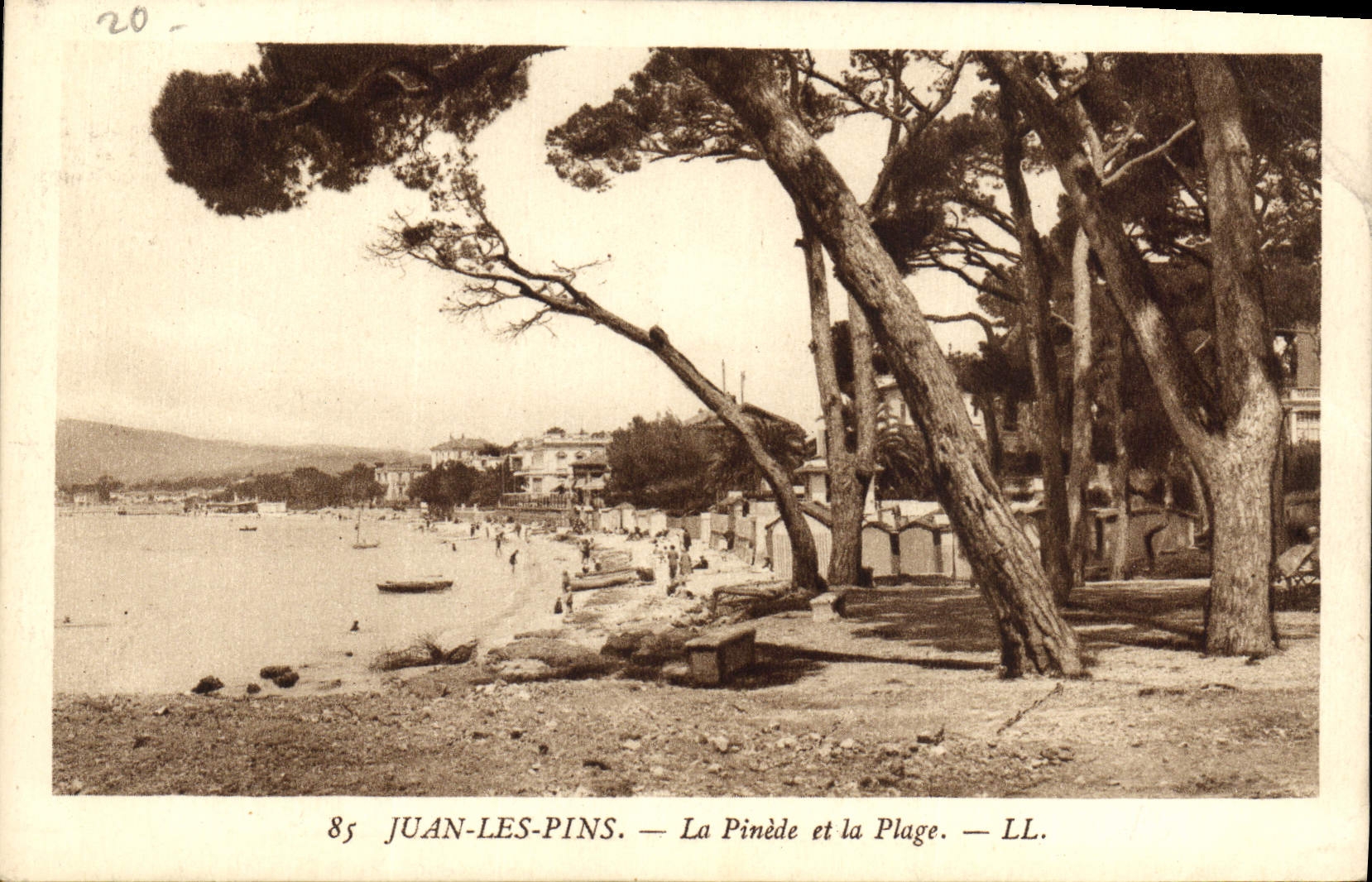 CPA Juan Les Pins La Pinede et la Plage 