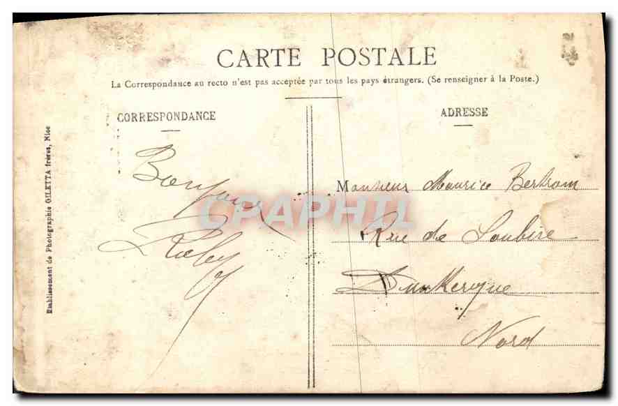 Monte-Carlo - Salle de Jeu - Roulette — Édition Giletta, phot. Roly — Rückseite