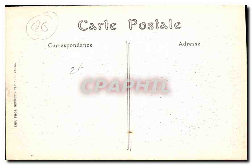 CPA Antibes Alpes Maritimes Le Port et le Fort Reille  — Rückseite