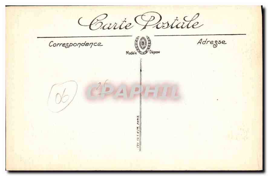 CPA Cap d'Antibes Notre Dame de Bon Port  — Rückseite