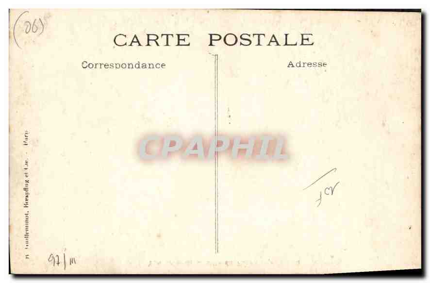 CPA Vue prise e la villa du Parc Cap Ferrat  — Verso