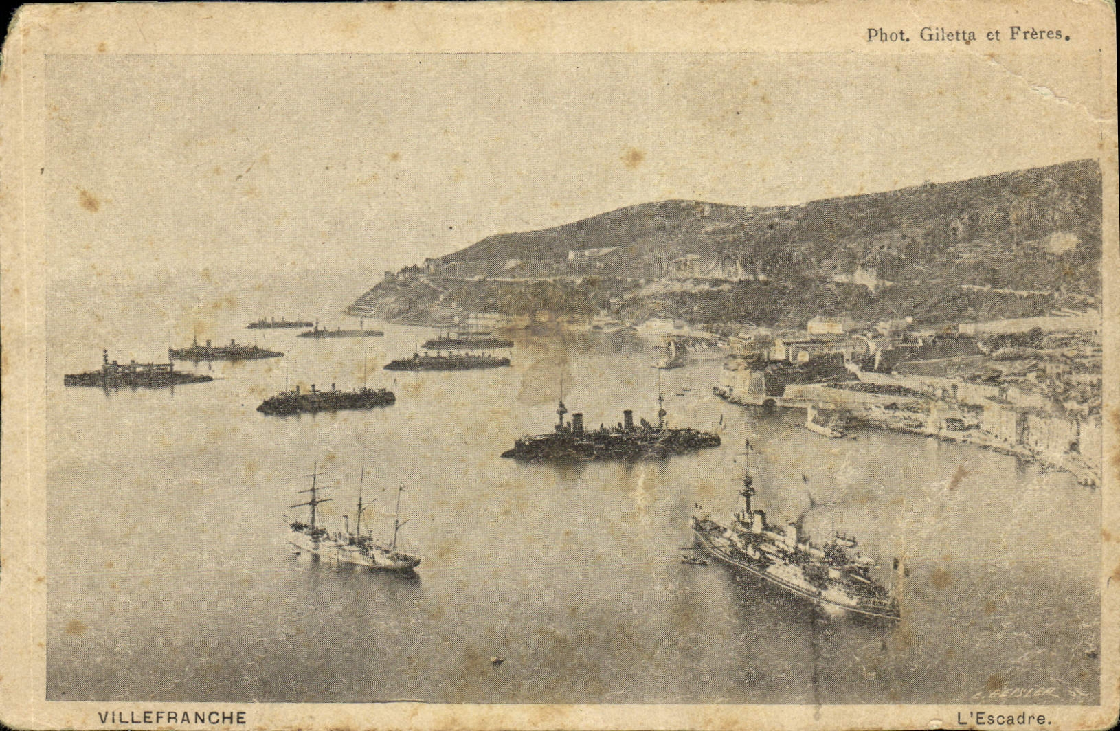 Villefranche — L'Escadre — Phot. Giletta et Prères