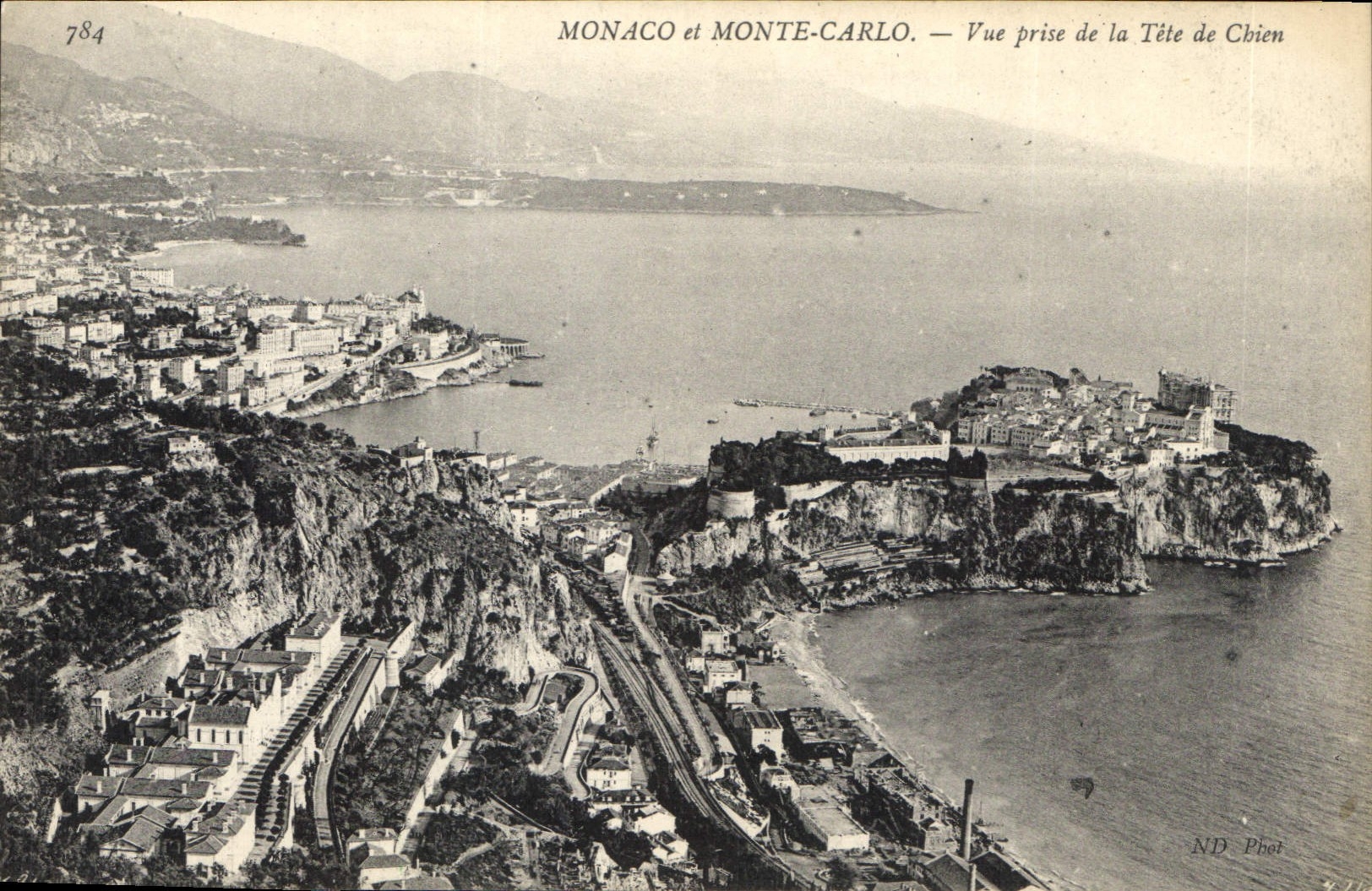 CPA Monaco et Monte Carlo Vue prise de la Tete de chien 