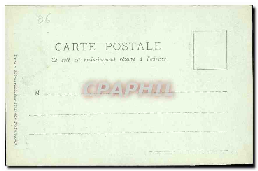 CPA Monte Carlo Monaco pris de la Turbie  — Rückseite