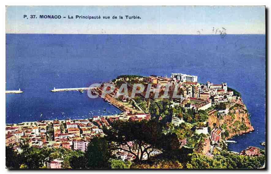 CPA Monte Carlo La Principaute de la Turbie 