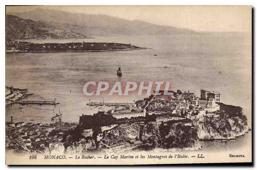 Monaco — Le Rocher — Le Cap Martin et les Montagnes de l'Italie — Selecta, n°198
