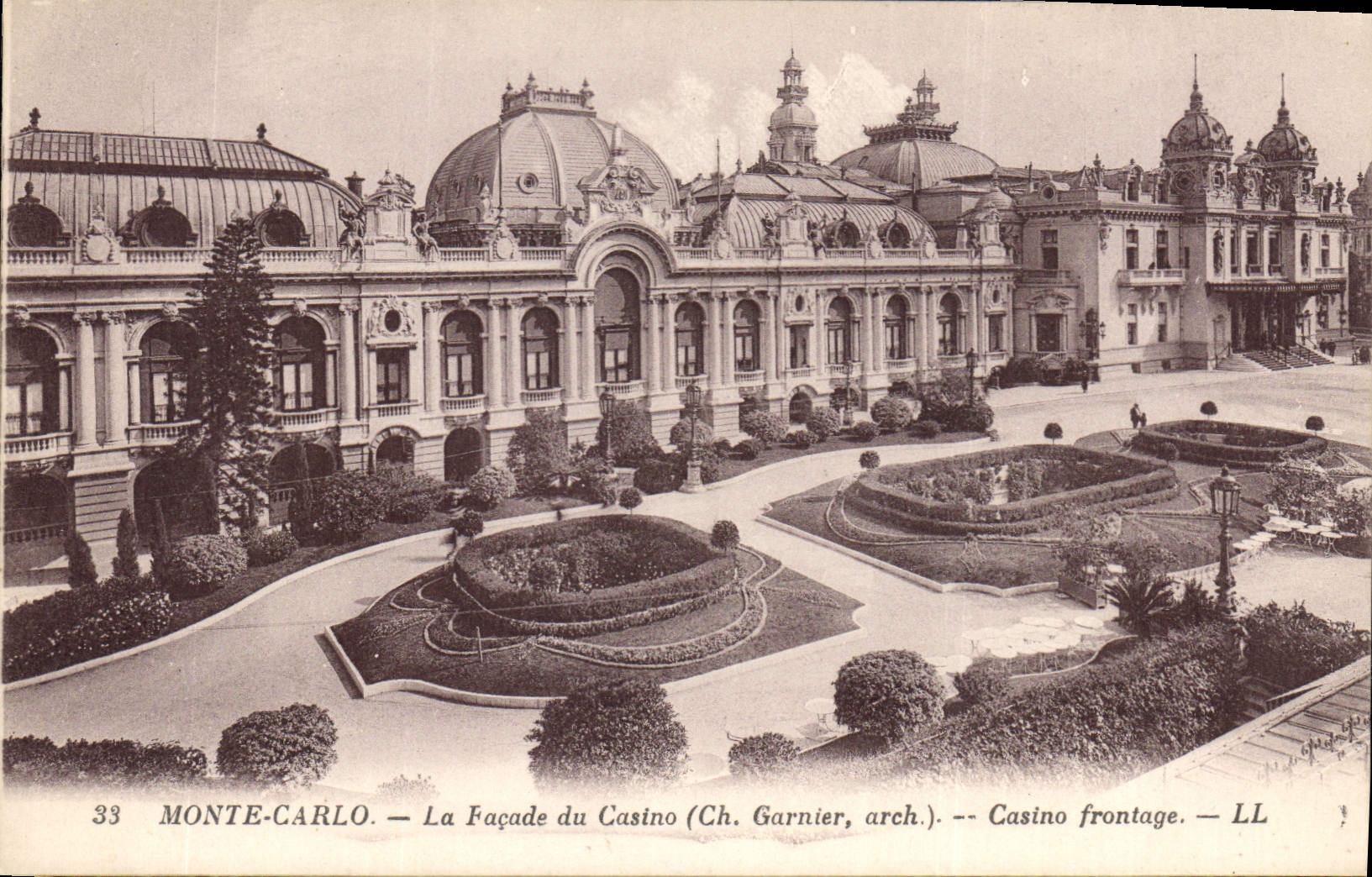 CPA Monte Carlo La Facade du Casino Casino Frontage 