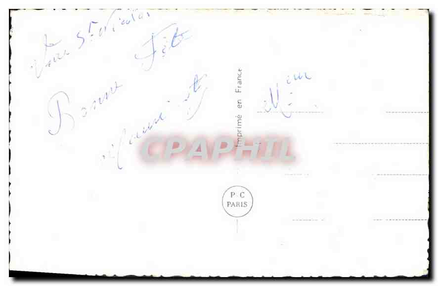 CPA Femme — Verso