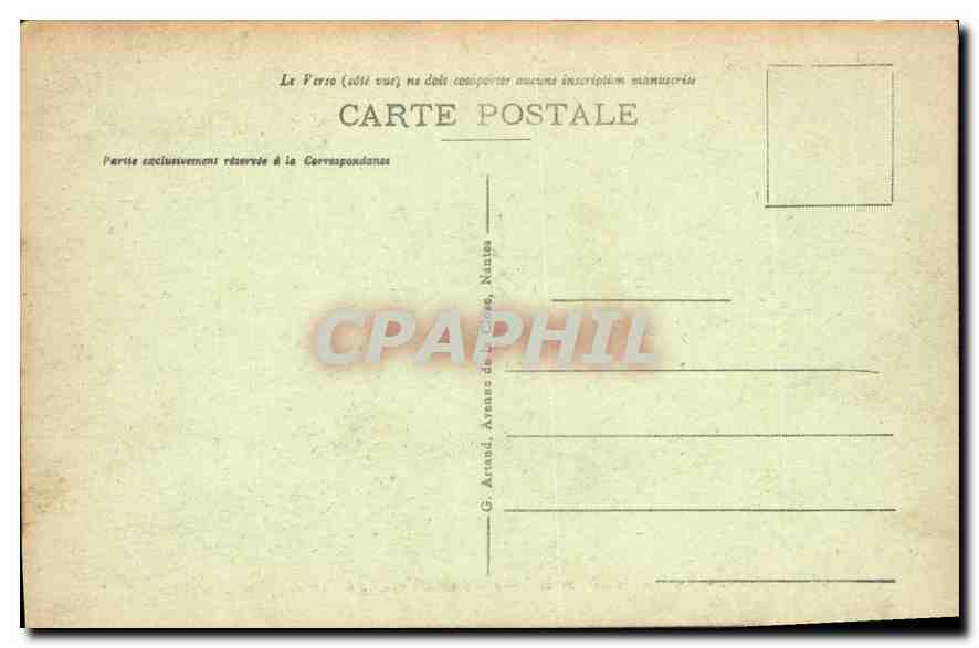 CPA Lyon Le Pont Tilsitt sur la Sabne a l'arriere plan Fourvieres  — Verso