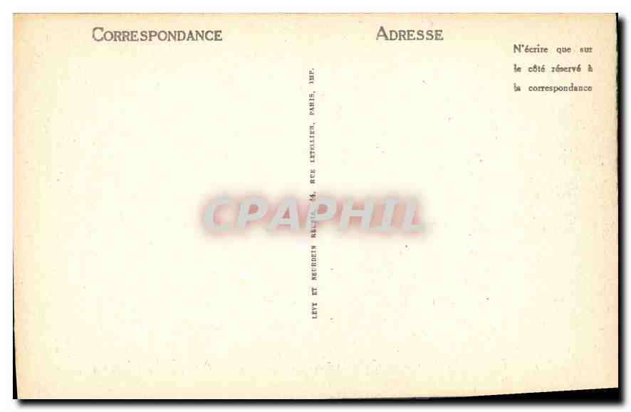 CPA Lyon Le Pont Wilson et le Coteau de Fourviere  — Verso