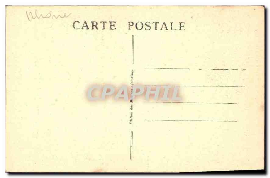 CPA Missions Africaines 150 Cours Gambetta Lyon  — Verso