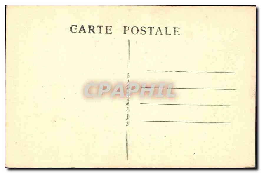 CPA Missions Africaines 150 Cours Gambetta Lyon  — Verso