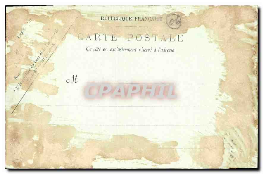 CPA Antibes Les Rocher  — Verso