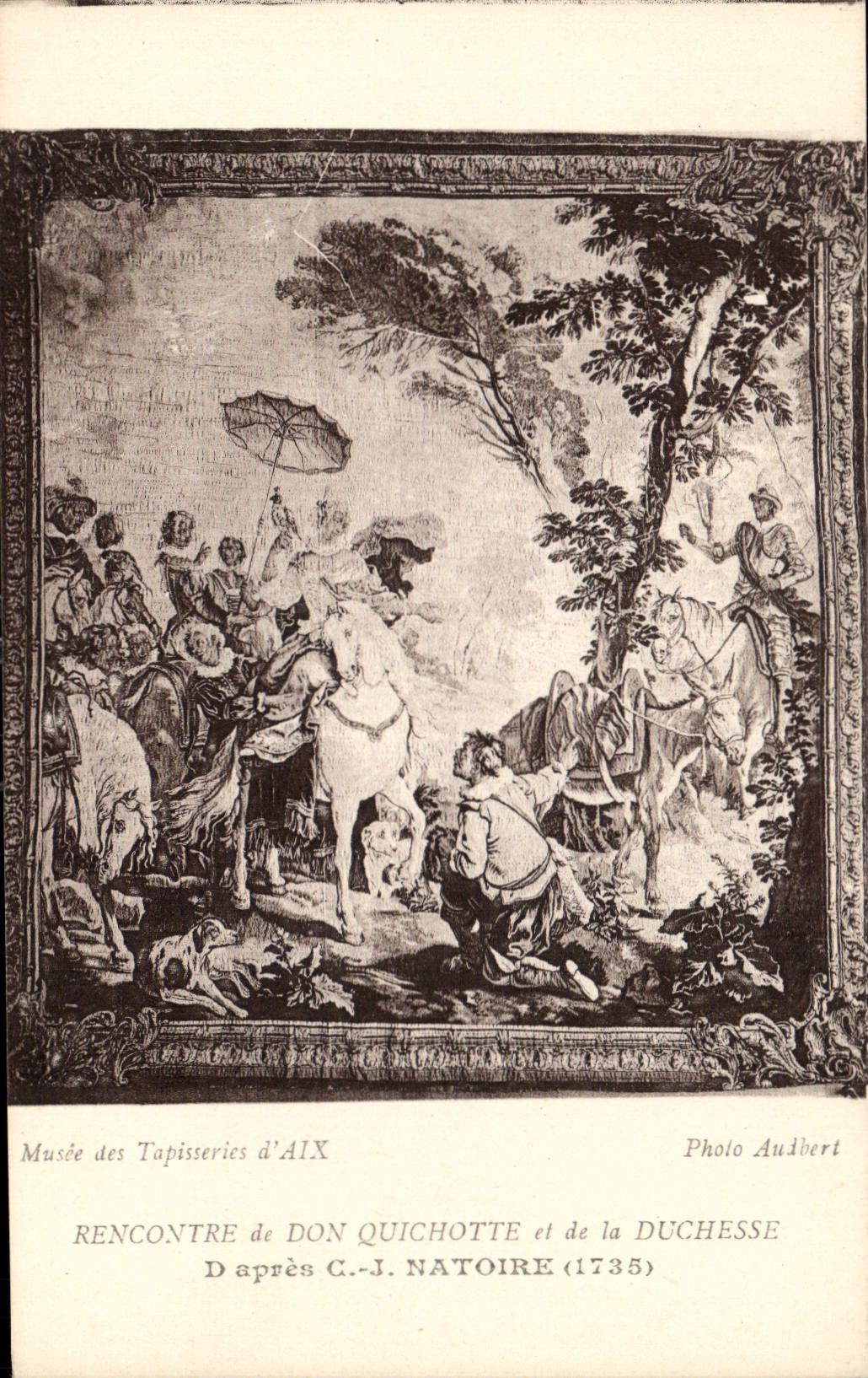 CPA Recontre de Don Quichotee et de la Duchesse 