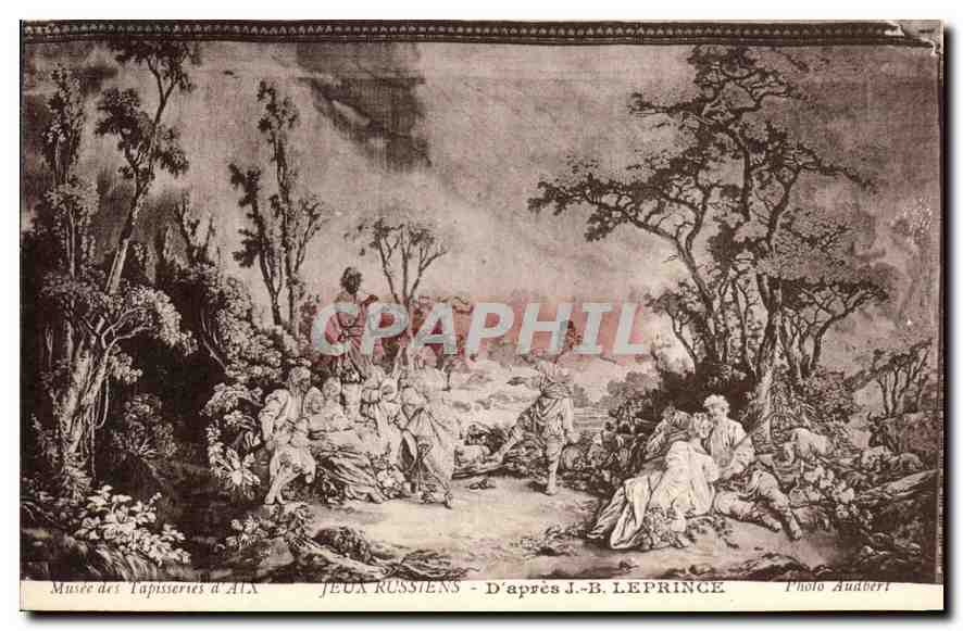 Musée des Tapisseries d'Aix — Jeux Russiens — D'après J.-B. Leprince — Photo Audbert