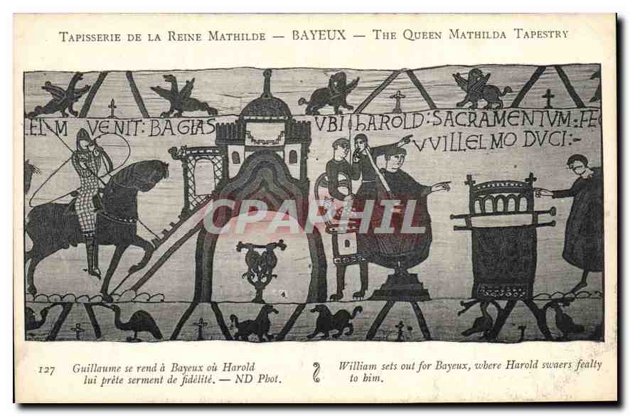 CPA Tapisserie de la Reine Mathilde Bayeux 